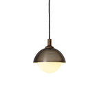 Pith Modern Minimalist Dome Perforated Wooden Pendant Lamp