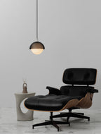 Pith Modern Minimalist Dome Perforated Wooden Pendant Lamp
