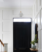 Pith Modern Minimalist Dome Perforated Wooden Pendant Lamp