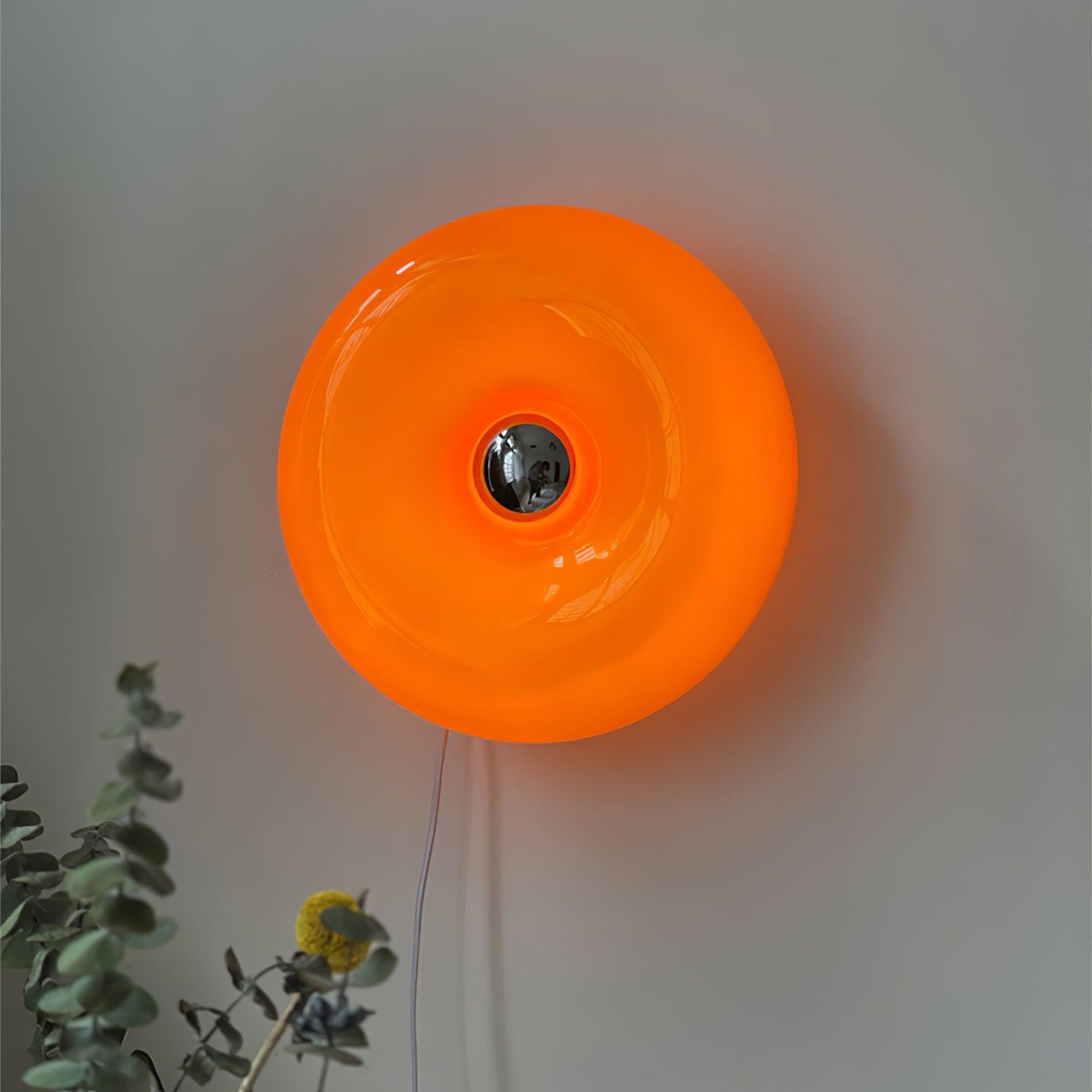 Donuts Retro Orange Wall Lamp