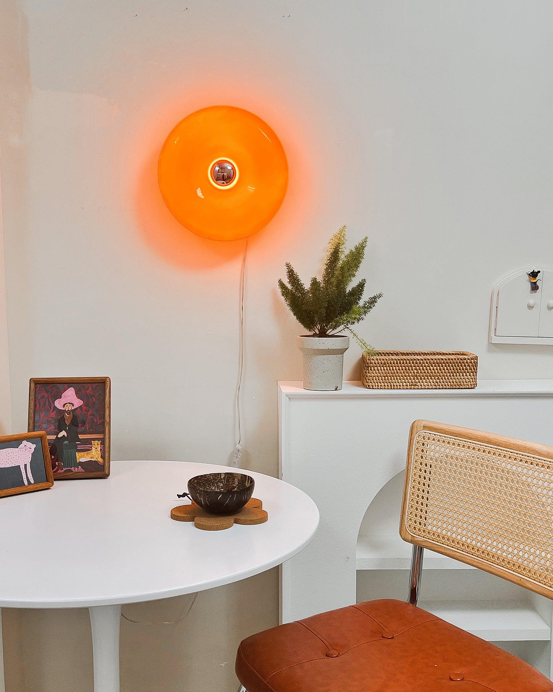 Donuts Retro Orange Wall Lamp