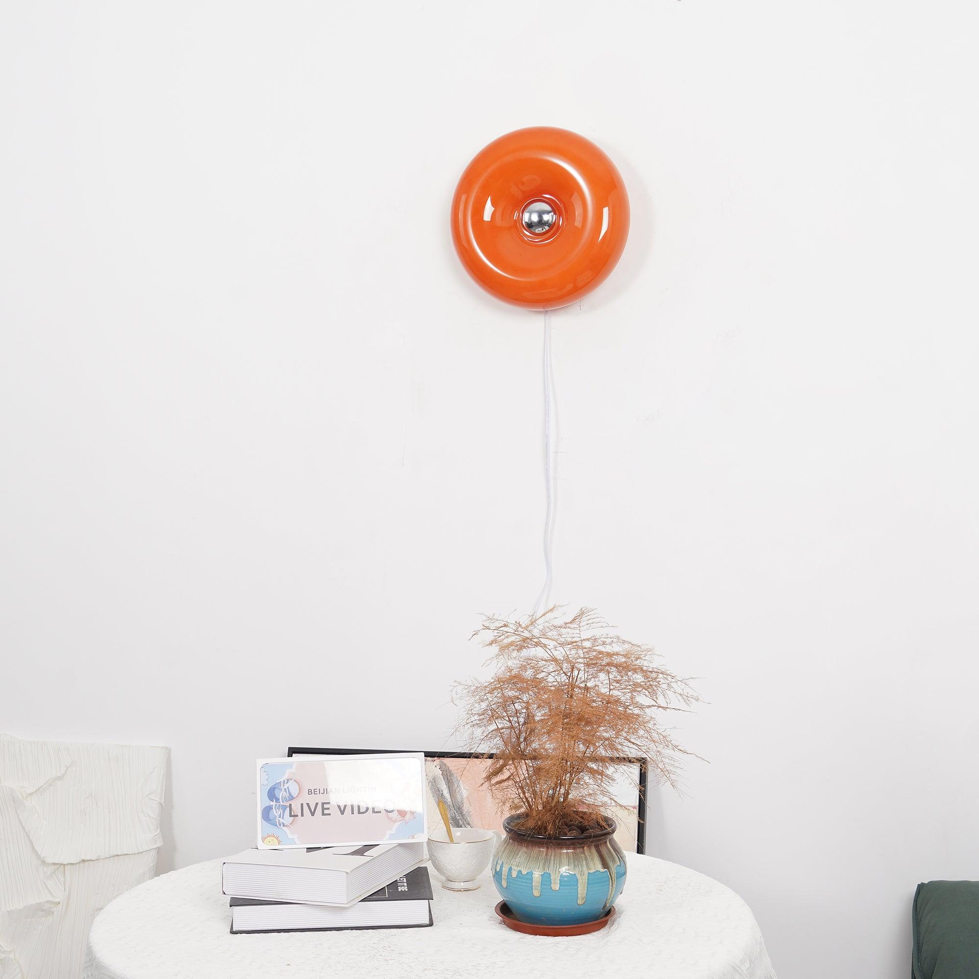 Donuts Retro Orange Wall Lamp