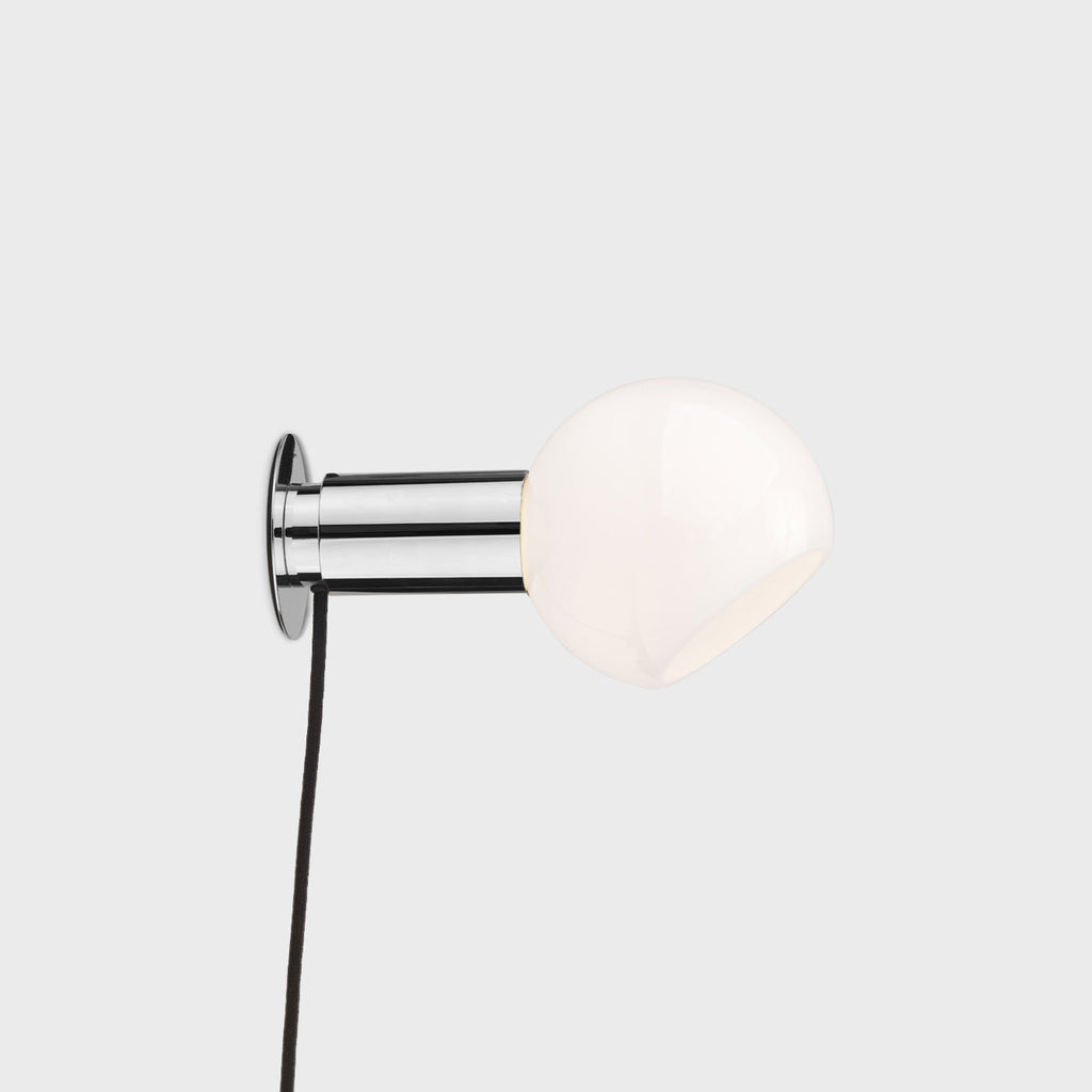 Sole Modern Minimalist Sphere Brass Glass Wall Lamp