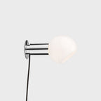 Sole Modern Minimalist Sphere Brass Glass Wall Lamp