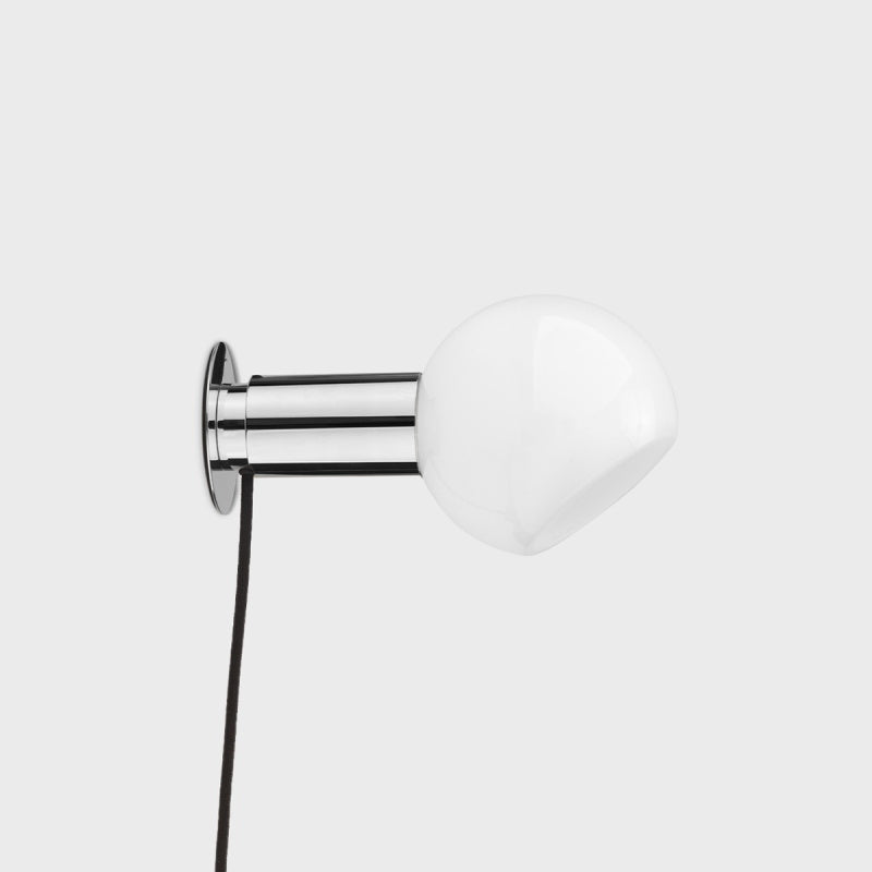 Sole Modern Minimalist Sphere Brass Glass Wall Lamp