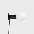 Sole Modern Minimalist Sphere Brass Glass Wall Lamp