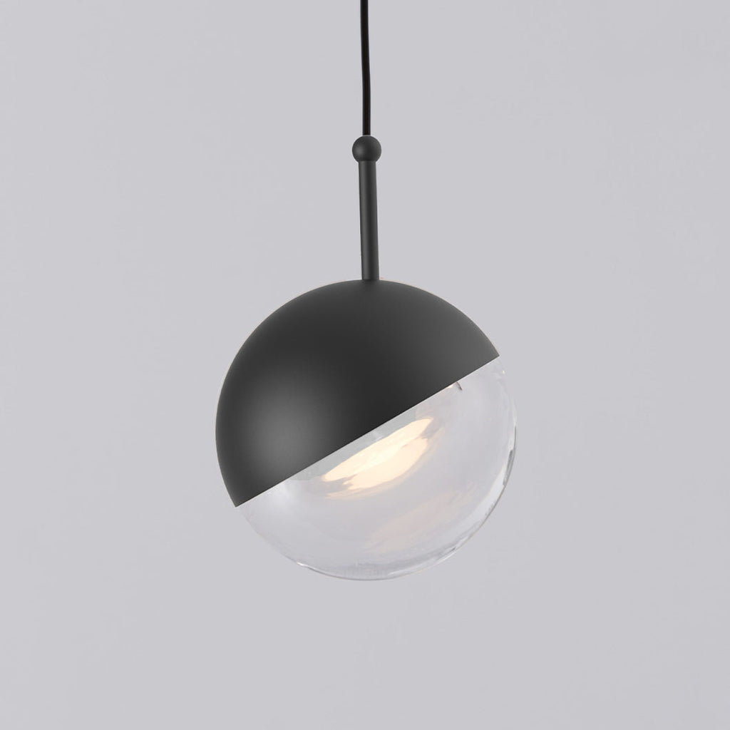 Solara Pendant Lamp Steel Glass Multi Drop Minimalist Staircase