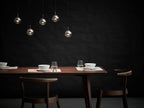 Solara Pendant Lamp Steel Glass Multi Drop Minimalist Staircase