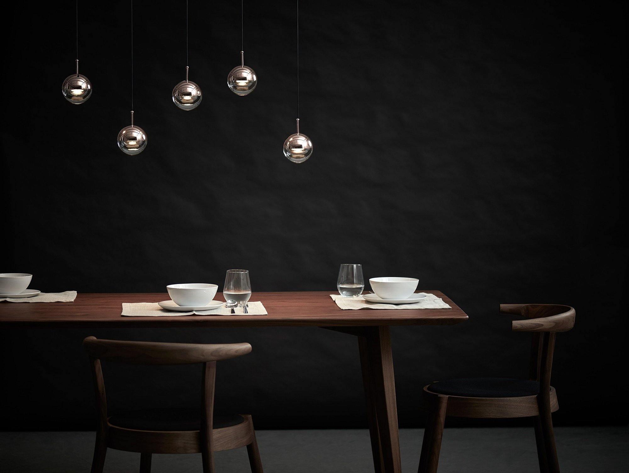 Solara Pendant Lamp Steel Glass Multi Drop Minimalist Staircase