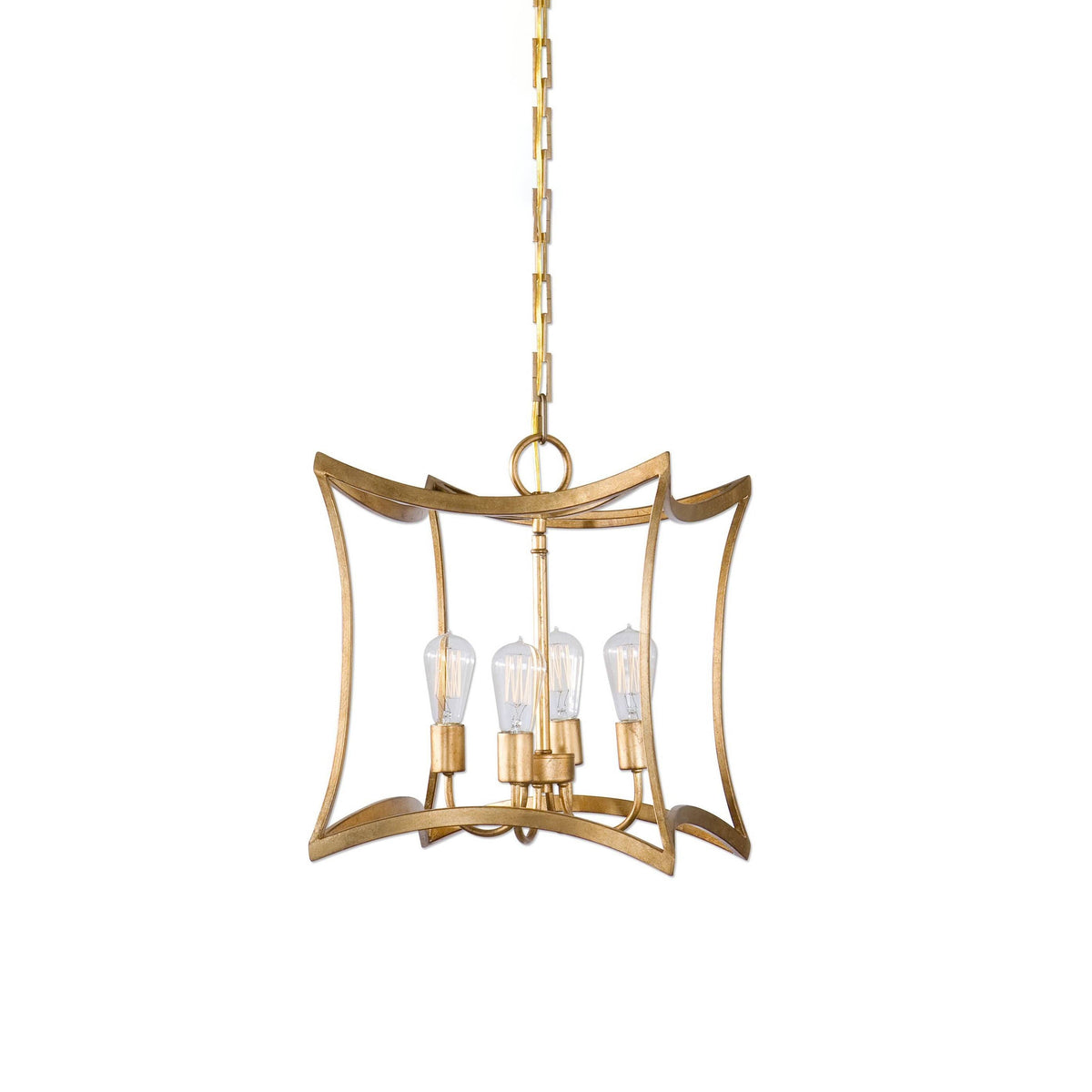 Tract Elegance Vintage Brass Lantern Pendant Lamp