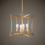 Tract Elegance Vintage Brass Lantern Pendant Lamp