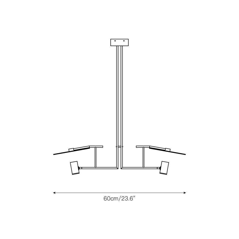 Warp Premium Elegance Linear Wooden Chandelier
