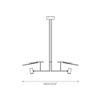 Warp Premium Elegance Linear Wooden Chandelier