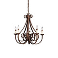 Cove Vintage Industrial Brass Chandeliers