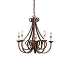Cove Vintage Industrial Brass Chandeliers