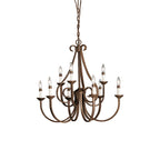 Cove Vintage Industrial Brass Chandeliers