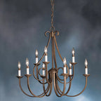 Cove Vintage Industrial Brass Chandeliers