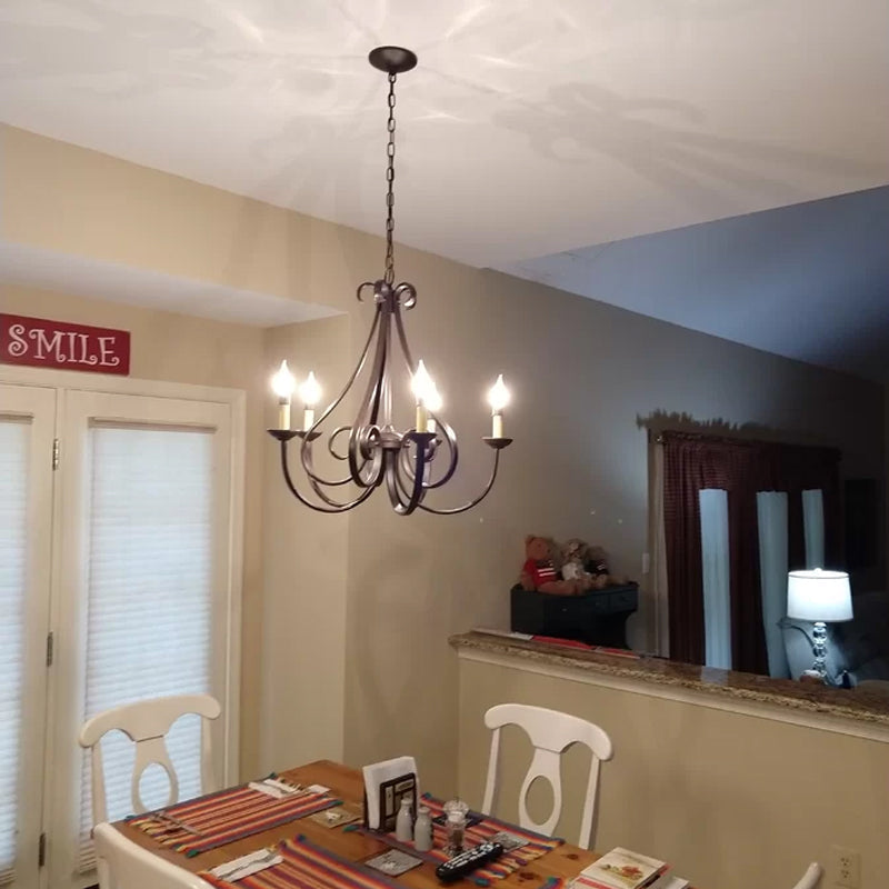 Cove Vintage Industrial Brass Chandeliers
