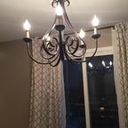 Cove Vintage Industrial Brass Chandeliers