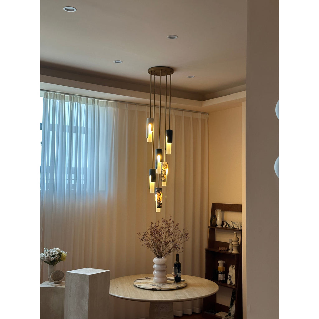 Elix Modern Minimalist Marble Glass Pendant Lamp