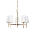 Gaze Elegance Vintage Brass Glass Chandelier