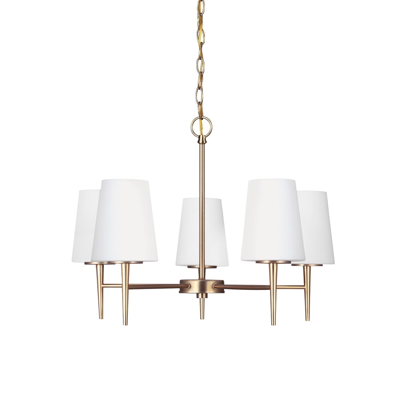 Gaze Elegance Vintage Brass Glass Chandelier