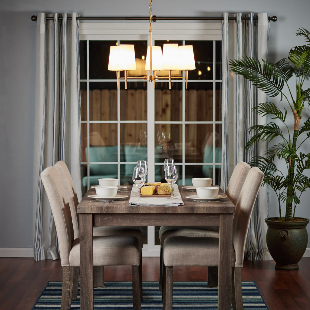 Gaze Elegance Vintage Brass Glass Chandelier