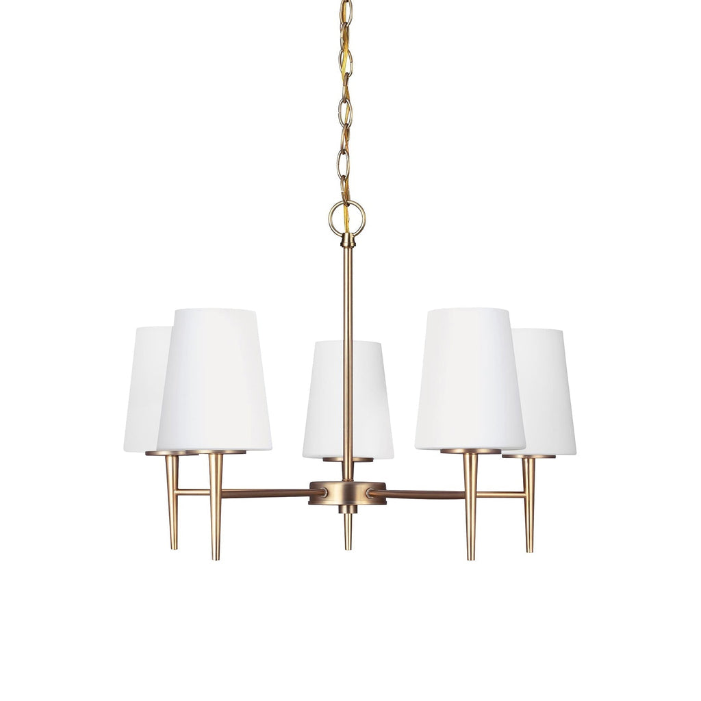 Gaze Elegance Vintage Brass Glass Chandelier