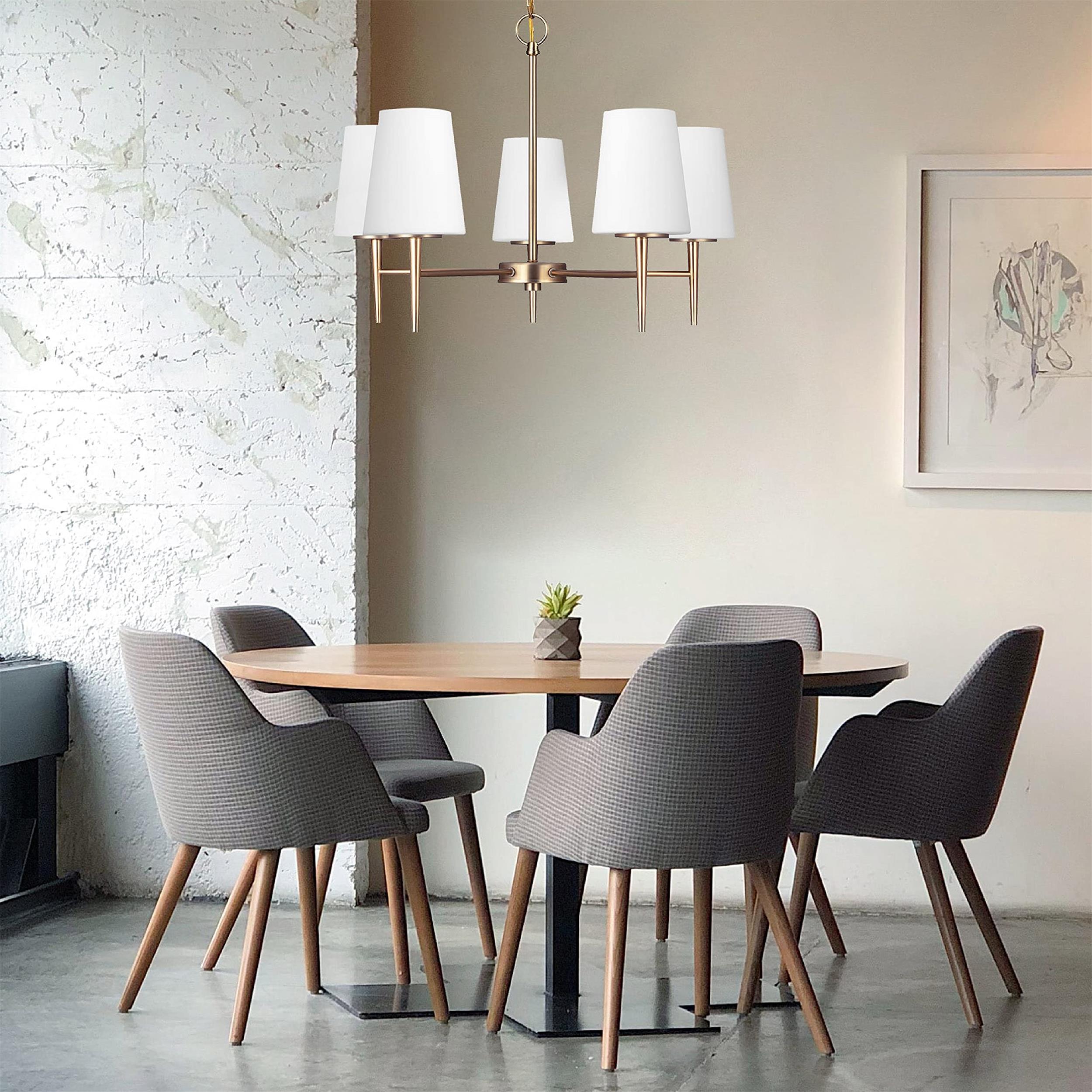 Gaze Elegance Vintage Brass Glass Chandelier