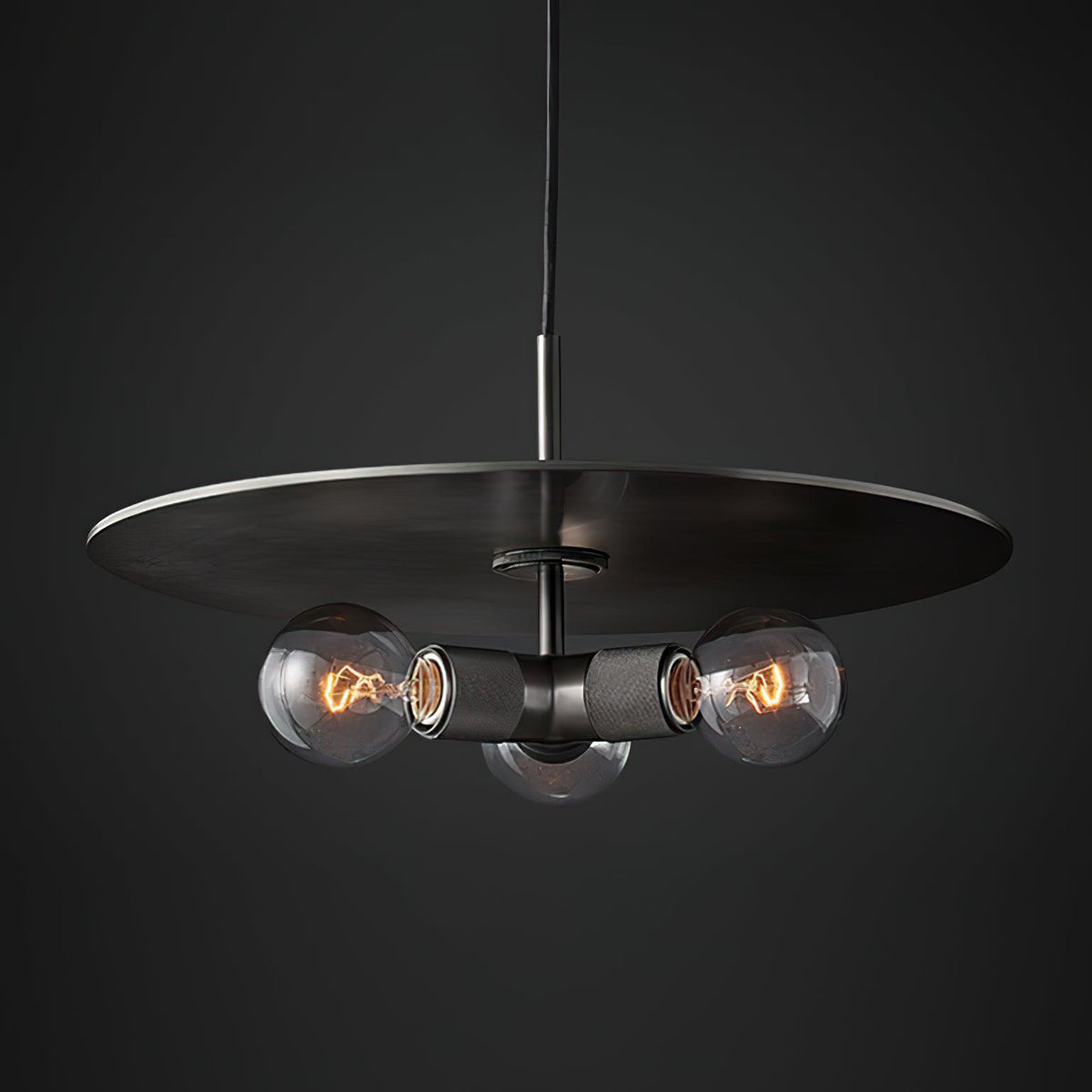 Pendant Lamp Brass Minimalist Fixture for Dining or Kitchen