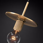 Pendant Lamp Brass Minimalist Fixture for Dining or Kitchen