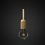 Pendant Lamp Brass Minimalist Fixture for Dining or Kitchen