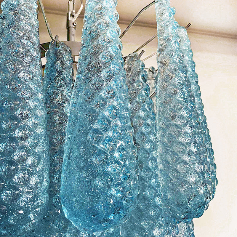 Inset Premium Drop Murano Glass Chandelier