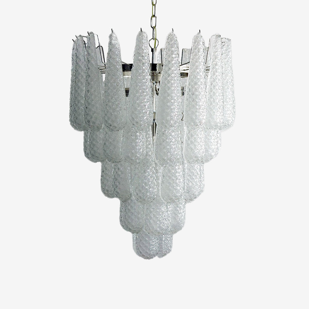 Inset Premium Drop Murano Glass Chandelier