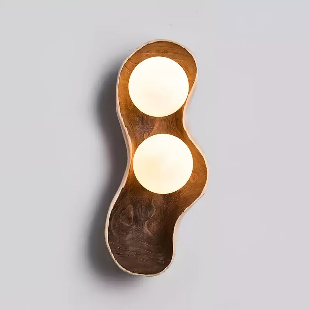 Dualis Vintage Wood Wall Light
