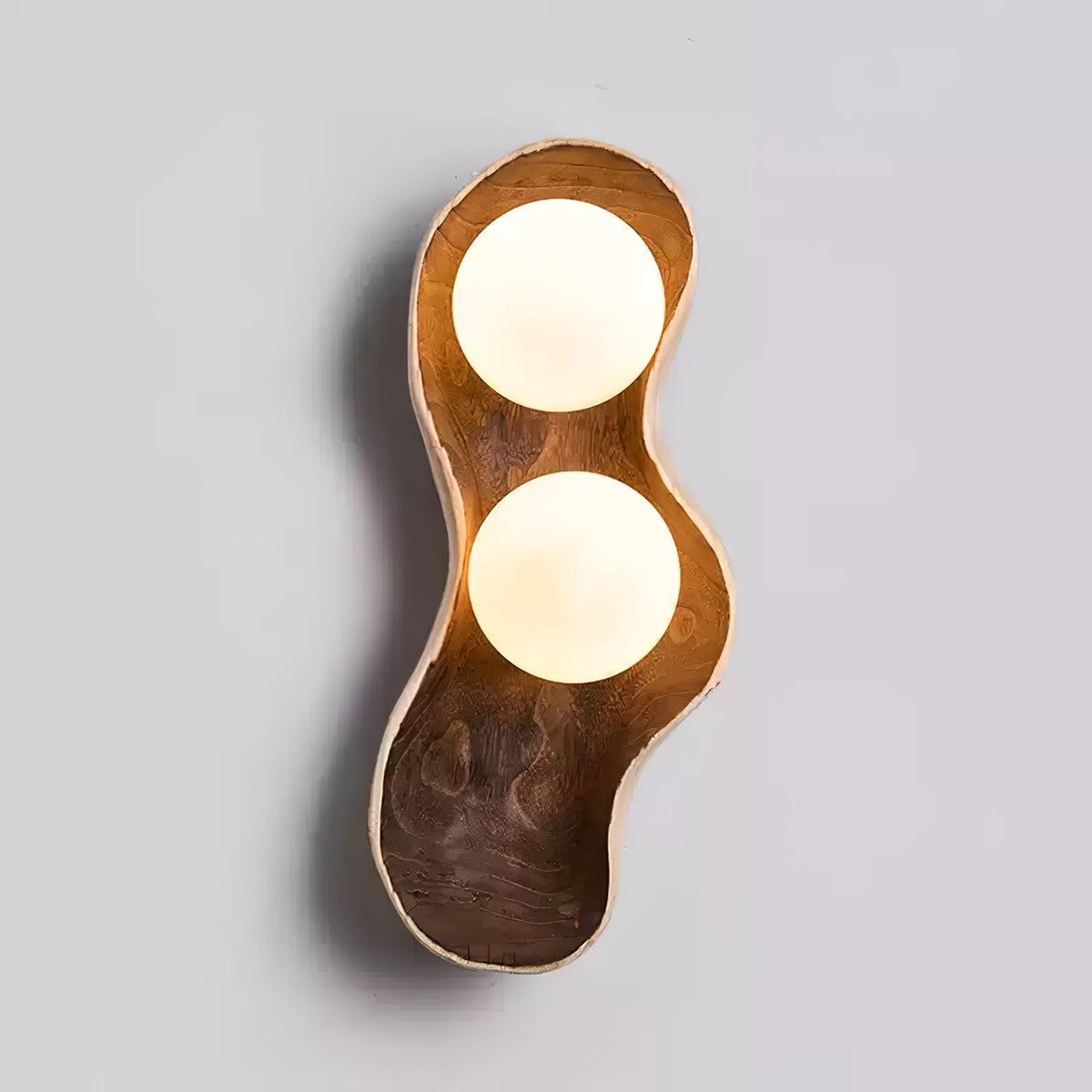 Dualis Vintage Wood Wall Light