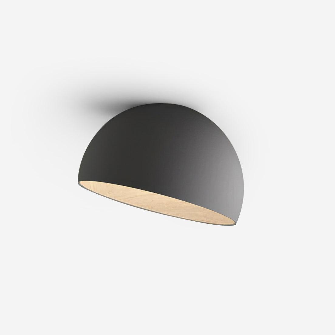 Ceiling Lamp Dome Wood Interior Warm Modern Minimalist