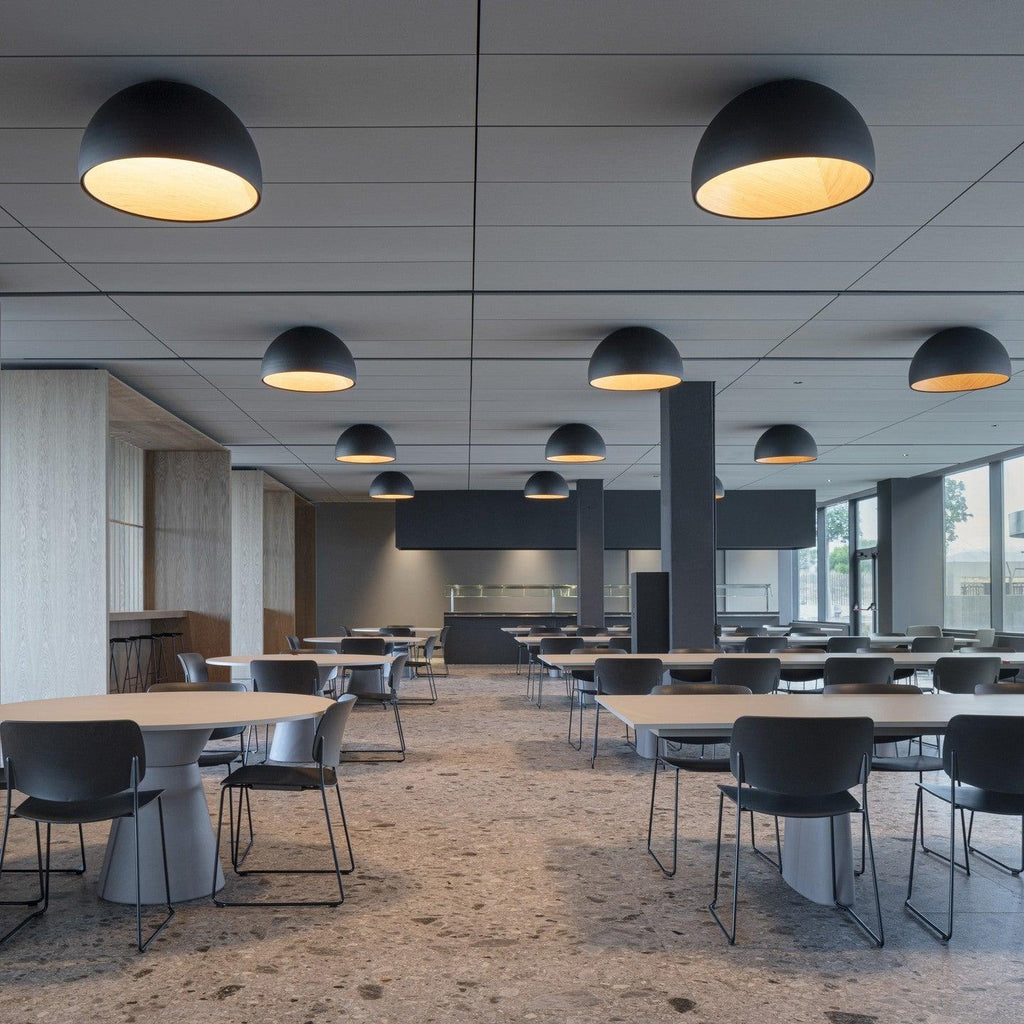 Ceiling Lamp Dome Wood Interior Warm Modern Minimalist