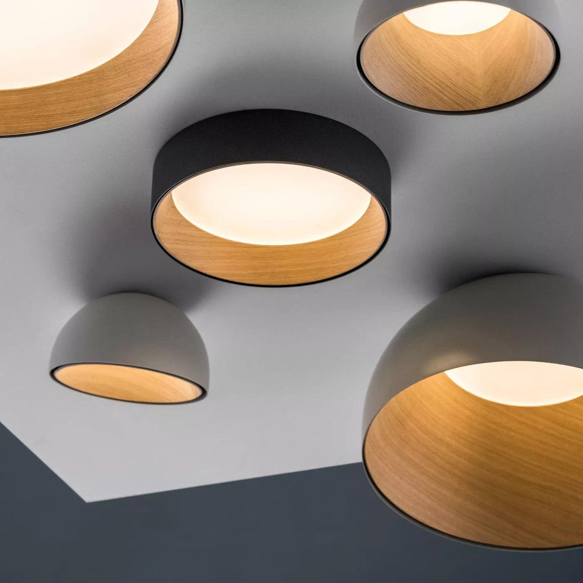 Ceiling Lamp Dome Wood Interior Warm Modern Minimalist