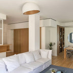 Ceiling Lamp Dome Wood Interior Warm Modern Minimalist