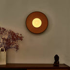 Civarir Modern Minimalist Round Glass Ceramic Wall Light