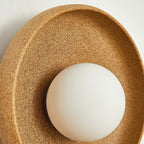 Civarir Modern Minimalist Round Glass Ceramic Wall Light