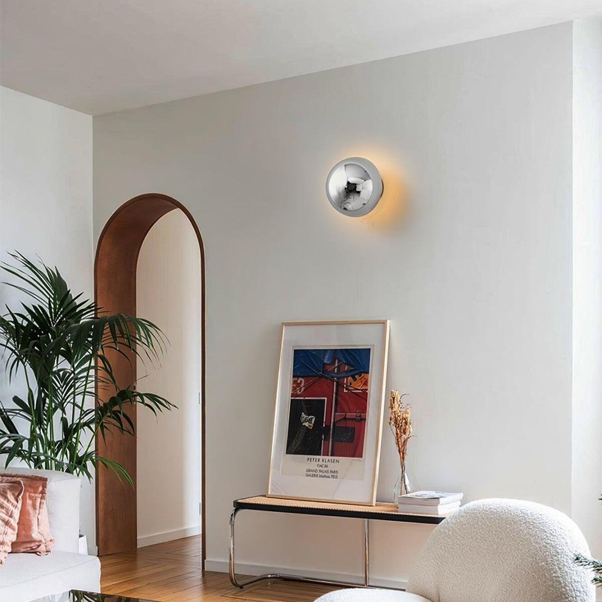 Louisa Modern Minimalist Sphere Sconce Wall Lamp