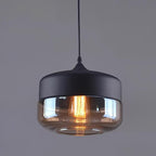 Aura Industrial Glass Pendant Lamp