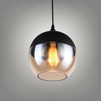 Aura Industrial Glass Pendant Lamp