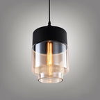 Aura Industrial Glass Pendant Lamp