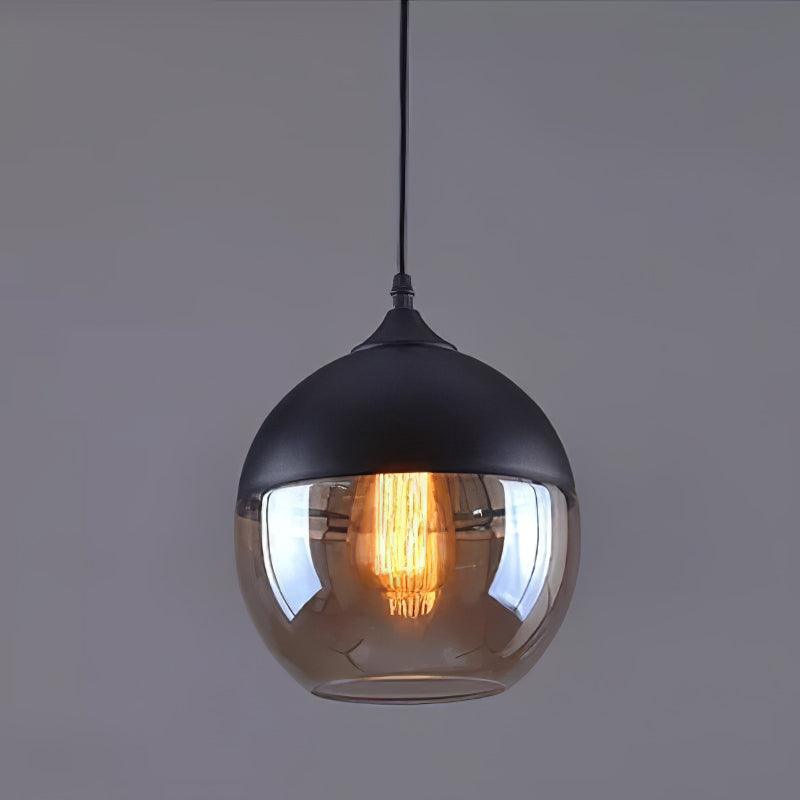 Aura Industrial Glass Pendant Lamp