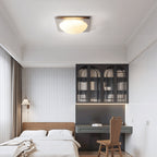 Astrain Glass & steel Ceiling Lamp