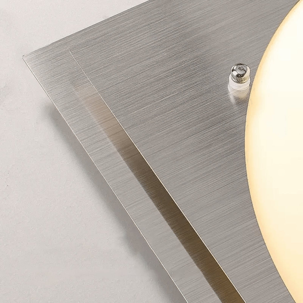 Astrain Glass & steel Ceiling Lamp