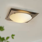 Astrain Glass & steel Ceiling Lamp